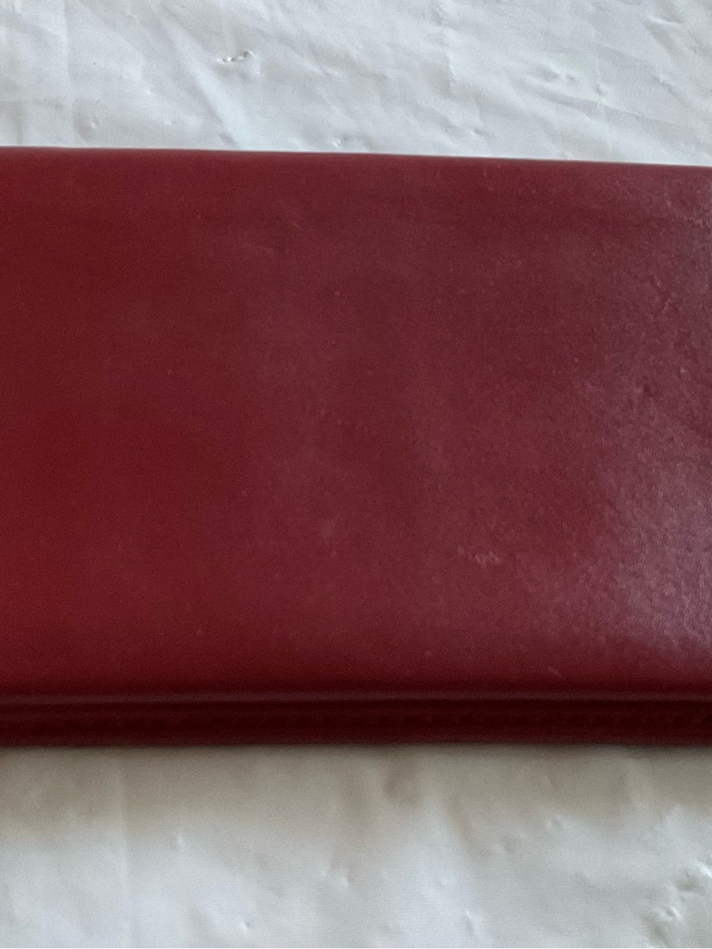 Vintage TUMI Red Leather Thin Wallet